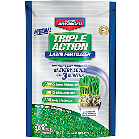 Triple Action 12 lb Granular Lawn Fertilizer