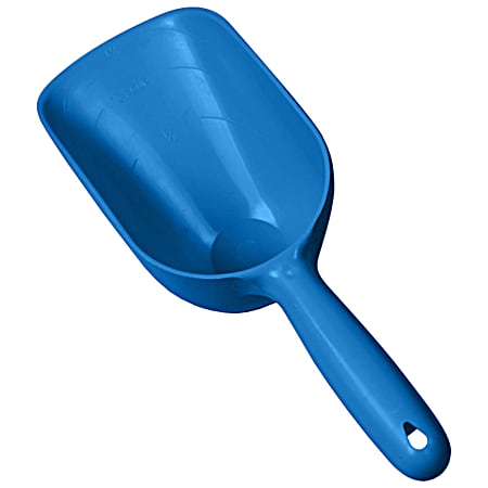 2 Cup Blue Plastic Food Scoop For Dogs & Cats