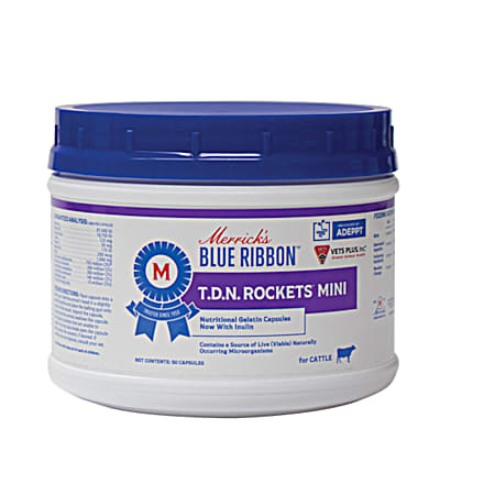 Merrick's Blue Ribbon T.D.N. Rockets Mini Nutritional Gelatin Capsules for Cattle