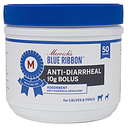 Anti-Diarrheal 10g Bolus for Calves & Foals - 50 Ct