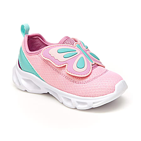 Carter's Girls' Pink Light-Up Butterfly Sneakers