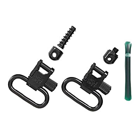 Uncle Mike's 1 in Black Quick Detach Super Sling Swivels for Marlin & Mossberg Rifles