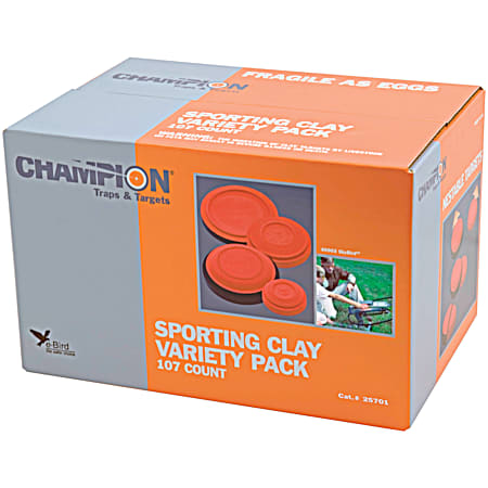 Sporting Clay Targets Variety Pack - 107 Ct
