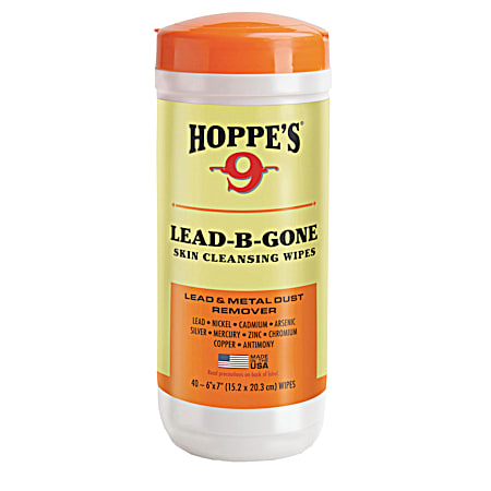 Lead-B-Gone Skin Cleansing Wipes - 40 Ct