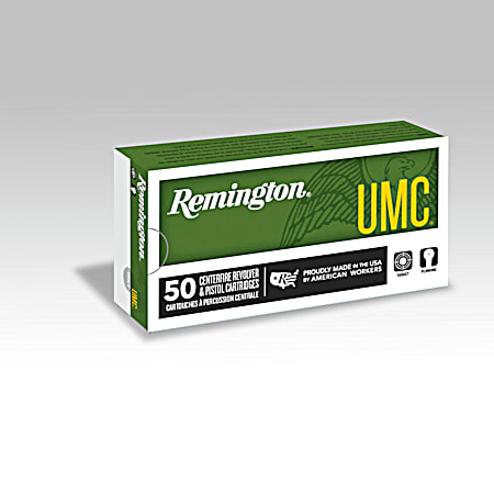 9mm UMC 124Gr FMJ Handgun Cartridges - 50-Rounds