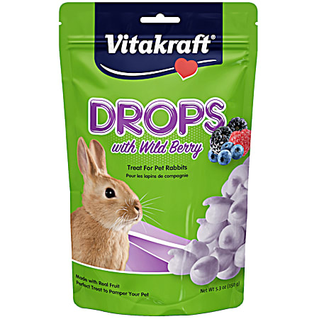 5.3 oz Drops w/ Wild Berry Rabbit Treat