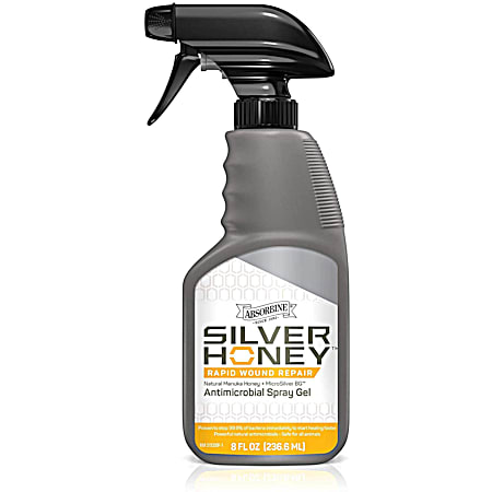 8 oz Silver Honey Rapid Wound Repair Antimicrobial Spray Gel