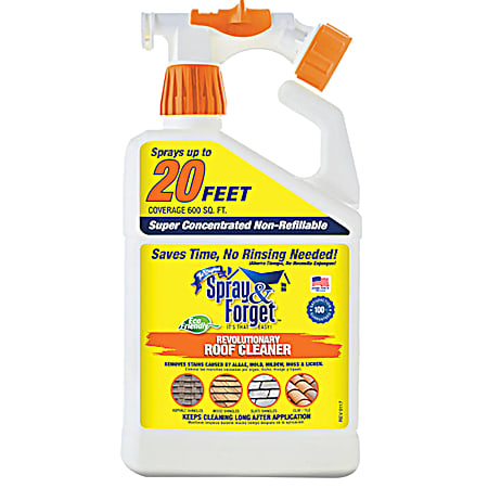 Spray & Forget 32 oz Roof Cleaner w/ Hose End Applicator