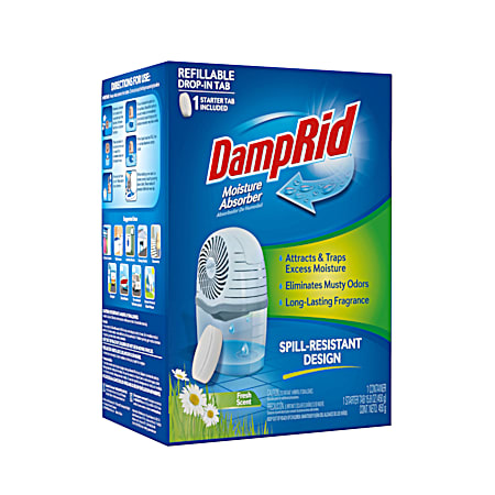 Damp Rid Moisture Absorber Drop-In Tab Starter Kit