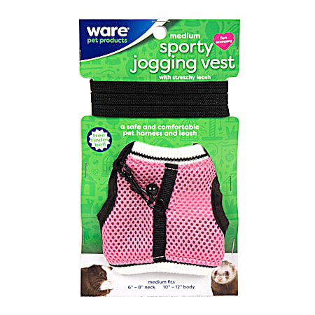 Walk-N-Vest Size Medium Small Animal Harness/Leash - Assorted