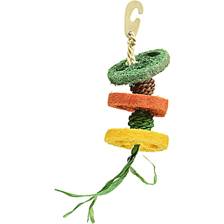 Orange/Green/Red Hula Chew for Small Animals