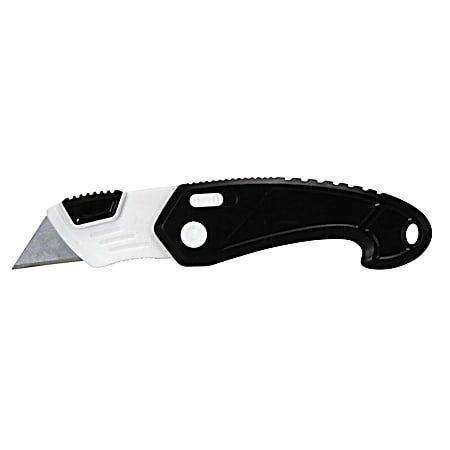 WARNER Folding & Locking Plastic Utility Knife w/ 6 Blades