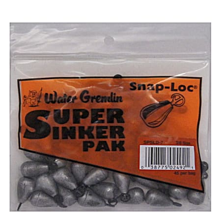 Snap Loc 45 Pc. Dipsey Sinkers - Size 3/8