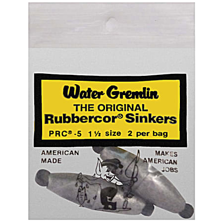 Water Gremlin Rubbercor 2 Pc. Sinkers - Size 1-1/2