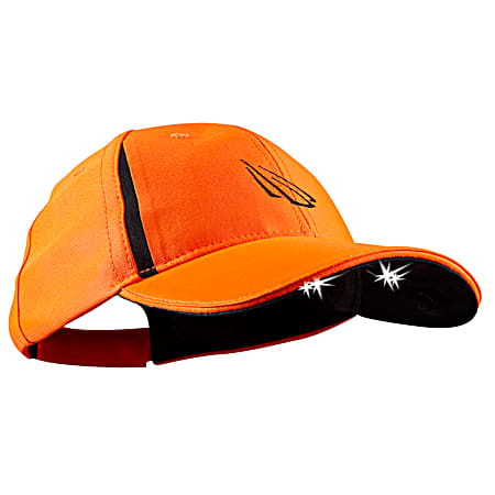 Adult LED Lighted Blaze Orange Cap