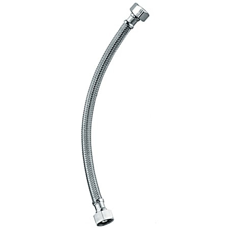 1/2 in FIP x 1/2 in FIP x 12 in Braided Stainless Steel Faucet Supply Line