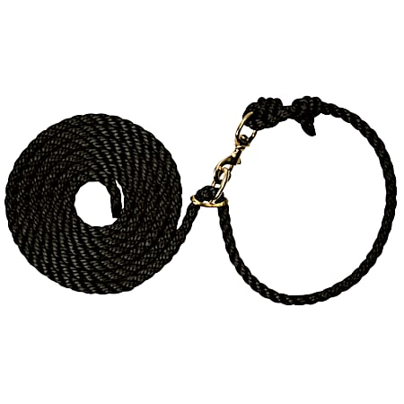 1/2 in x 10 ft Black Poly Neck Rope
