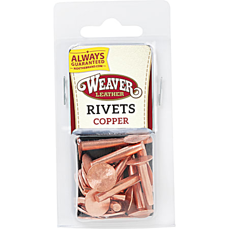 Weaver Leather # 9 Assorted Copper Rivets & Burrs