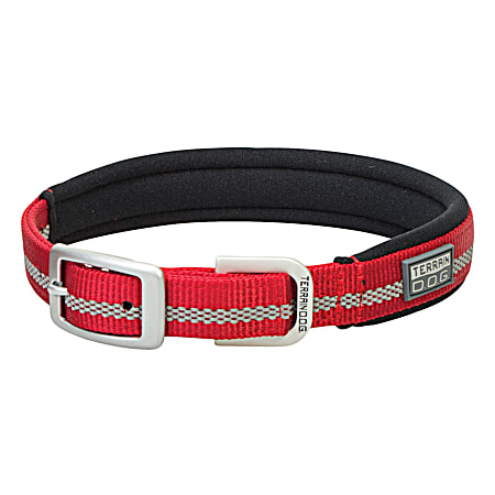 3/4 in x 15 in Reflective Neoprene Lined Collar for Dogs