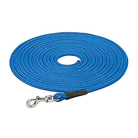 3/8 in x 25 in Blue Check Cord for Dogs