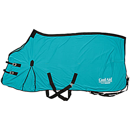 Turquoise CoolAid Equine Cooling Blanket