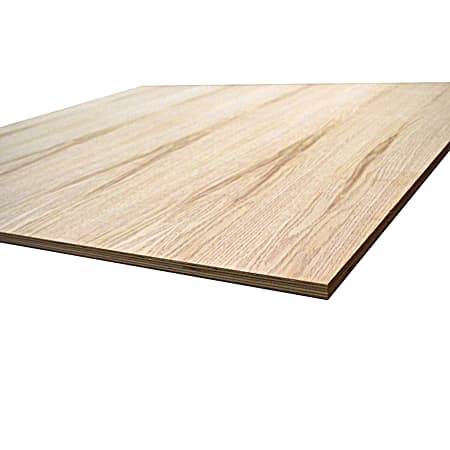 3/4 x 2 x 4 Red Oak Plywood Handi-Panel
