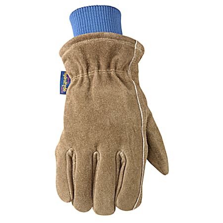 Men's Cement HydraHyde Insulated Suede Cowhide Gloves