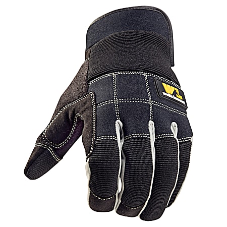 Men's Black FX3 Synthetic Leather Hi Dexterity Gloves