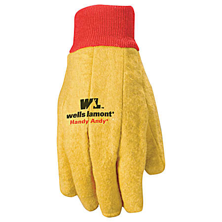Men's Yellow Standard Weight Chore Gloves - 5 Pk