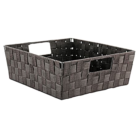 Woven Strap Espresso Shelf Tote