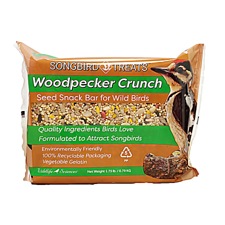 Large Woodpecker Crunch Seed Snack Bar for Wild Birds