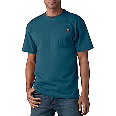 Men's Deep Sky Heavyweight Crew Neck Short Sleeve Pocket T-Shirt