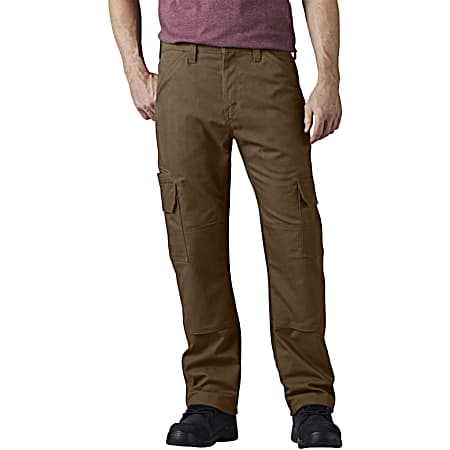 Men's Duratech Ranger Duck Timber Brown Relaxed Fit Cargo Pants by ...