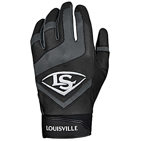 Louisville Slugger Genuine Adult Black Batting Gloves