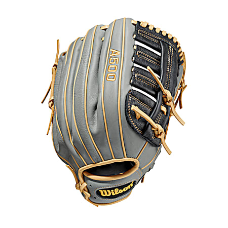 Black/Grey/Blonde 12.5 in A500 Outfield Baseball Glove