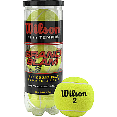 Wilson Grand Slam Yellow Extra Duty Tennis Balls