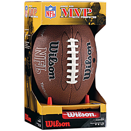 Wilson NFL Junior MVP Football w/ Pump & Tee