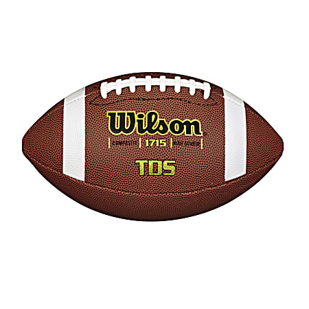 Wilson WTF1715 Composite ACL American Football - Sports Ball with Double-Grip Laces, Official Size 9