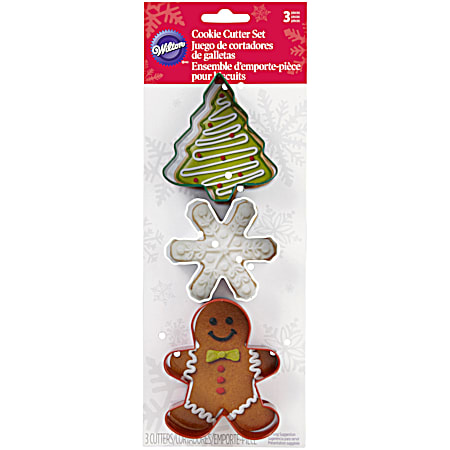 Set of 3 Christmas Cookie Cutters