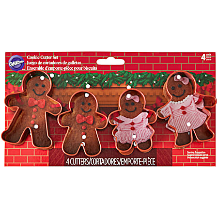 Gingerbread Family Cookie Cutter Set - 4 Pc