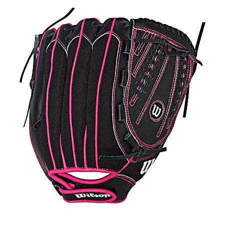 Flash Black & Pink Fastpitch Ball Glove