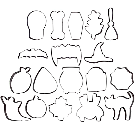 18 Pc Halloween Metal Cookie Cutter Set
