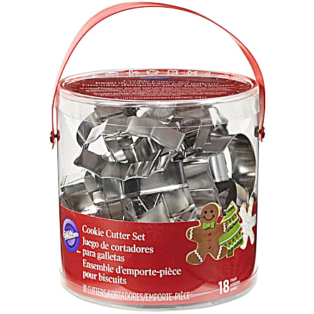 Holiday Shapes Metal Cookie Cutter Set - 18 Ct.