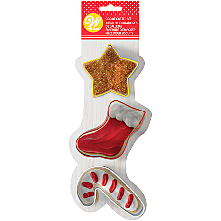Christmas Metal Cookie Cutter Set - 3 Pc