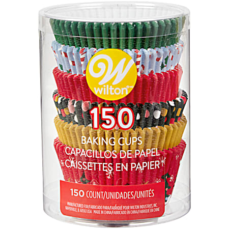 Holiday Standard Baking Cups - 150 Ct