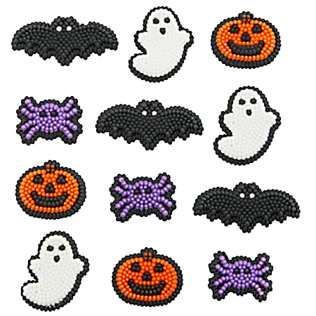 Halloween Mixed Cupcake Icing Decorations - 12 pk