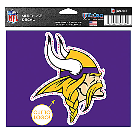 Minnesota Vikings Logo Multi-Use Reusable Decal