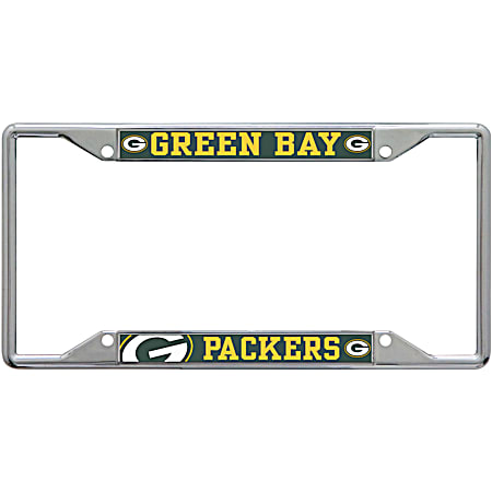 Green Bay Packers Metal Mega License Plate Frame
