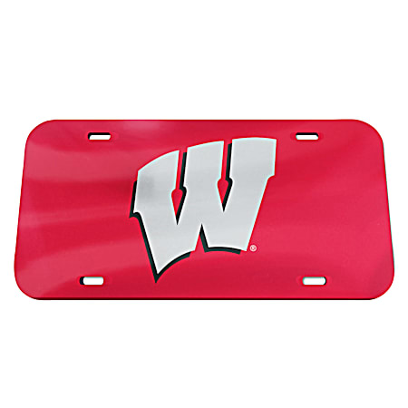 Wisconsin Badgers Logo Inlaid Laser License Plate