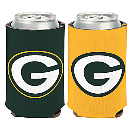 Green Bay Packers Green & Gold Logo Neoprene Can Cooler